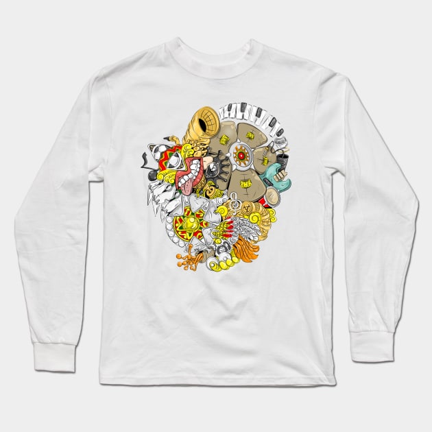 Orchestroon Long Sleeve T-Shirt by Leo Pringadhy